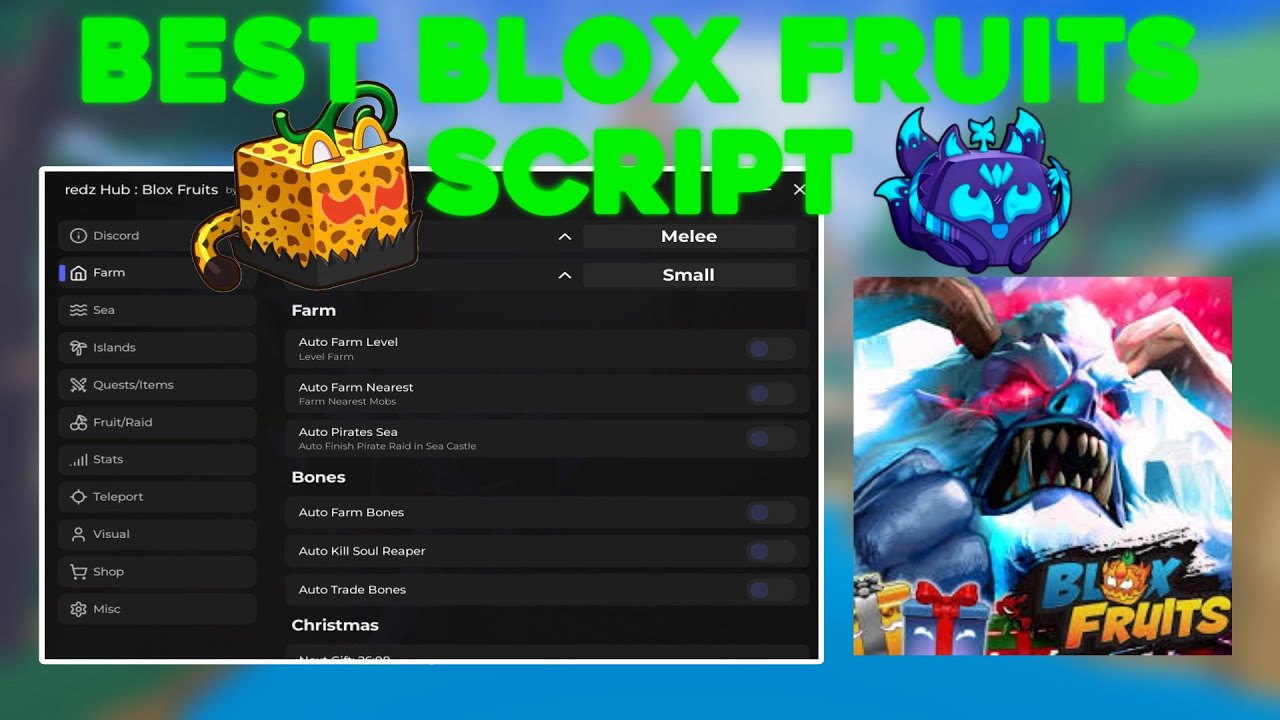 Best Op [🎁] Blox Fruits Script Redz Hub Keyless (Pastebin)| Auto Farm, Fruit Esp, Teleportation