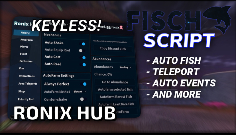 Op [🐟] Fisch Script Ronix Hub! Mobile/Pc