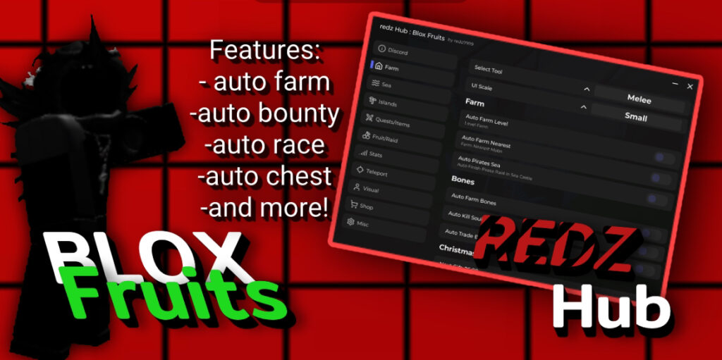 Op Blox Fruits Hacks Redz Hub! Keyless Script Mobile/PC