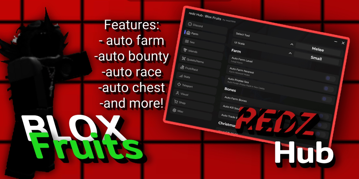 Op Blox Fruits Hacks Redz Hub! Keyless Script Mobile/PC